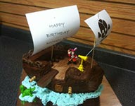 Nicholas's Pirate Ship Cake by Gina