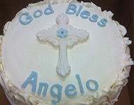 God Bless Angelo Cake by Gina